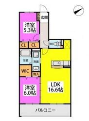 ボルドーV番館の物件間取画像